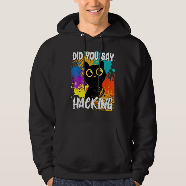 Veste À Capuche Avez-vous dit pirater Black Cat (Devant)