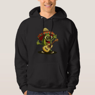 Veste À Capuche Avocat Cinco De Mayo Jouant de la Guitare Chapeau