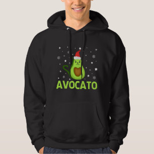 Veste À Capuche Avogato Christmas Cute Cat Avocado Funny Xmas desi