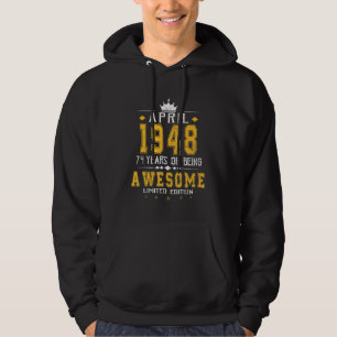 Veste À Capuche Avril 1948 74 Ans D'Être Impressionnant