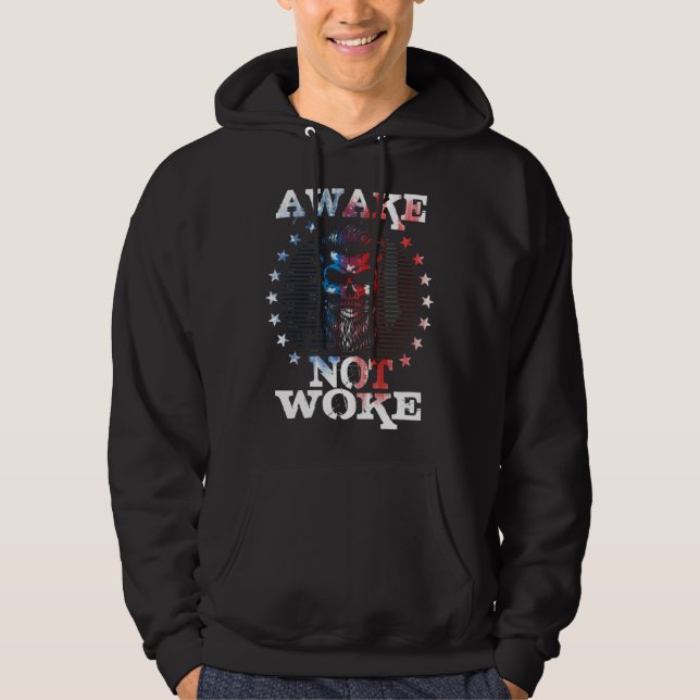 Veste À Capuche Awake Not Woke American Flags Awake Not Woke (Devant)