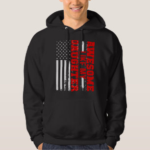 Veste À Capuche Awesome Comme Ma Fille Us États-Unis Drapeau Améri