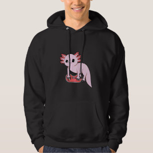Veste À Capuche Axolotl Poisson Jouer Jeux Vidéo Drôle Mignonne Ax