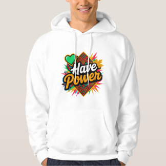 Veste À Capuche Ayez Pouvoir - Esprit Slave, Énergie Automne, Trib