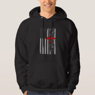 Veste À Capuche B-17 Forteresse volant Avion Drapeau Américain Pis