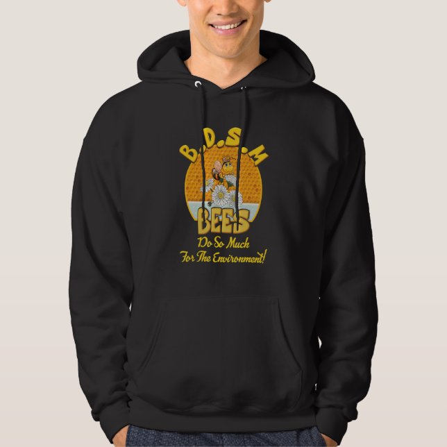 Veste À Capuche B D S M les abeilles font tellement pour l'environ (Devant)
