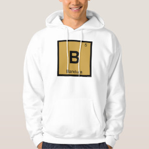 Veste À Capuche B - Symbole du tableau périodique de la chimie mus