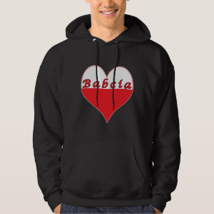 Veste À Capuche Babcia Coeur polonais