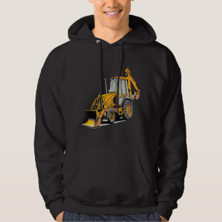 Veste À Capuche Backhoe Excavator Construction Operator Heavy Equi