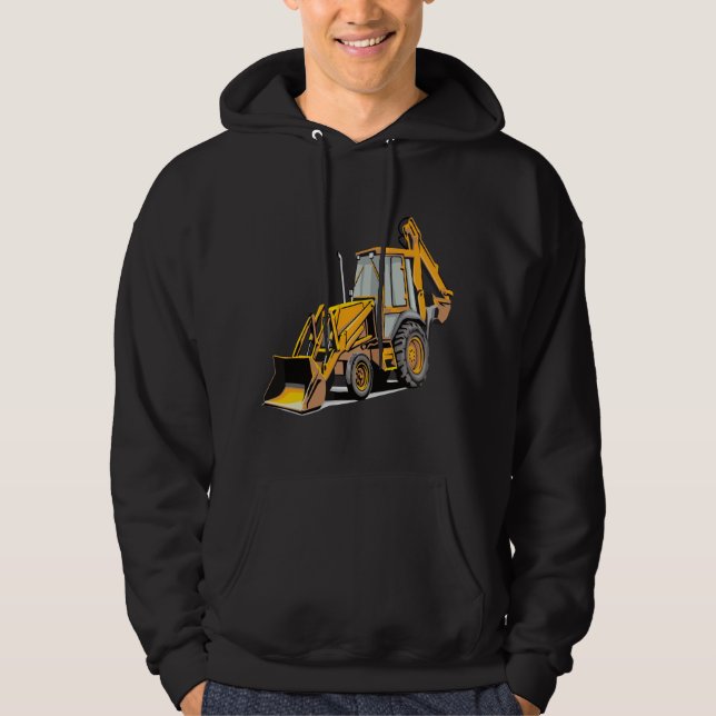 Veste À Capuche Backhoe Excavator Construction Operator Heavy Equi (Devant)
