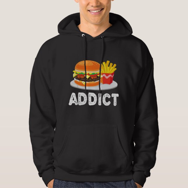 Veste À Capuche Bacon Cheeseburger Hamburger et frites Addi (Devant)