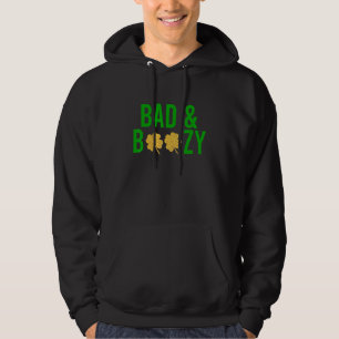 Veste À Capuche Bad And Boozy Irish St Patrick Day Drôle Boire