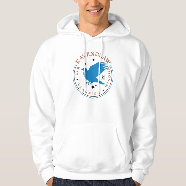 Veste À Capuche Badge de fierté de la maison RAVENCLAW™ Blue Eagle (Devant)