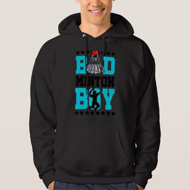 Veste À Capuche Badminton Boy Noun Définition Shuttlecock Badminto (Devant)