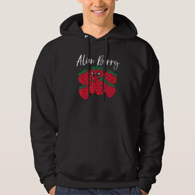 Veste À Capuche Baie Alien Fraise Extraterrestre Fraise (Devant)