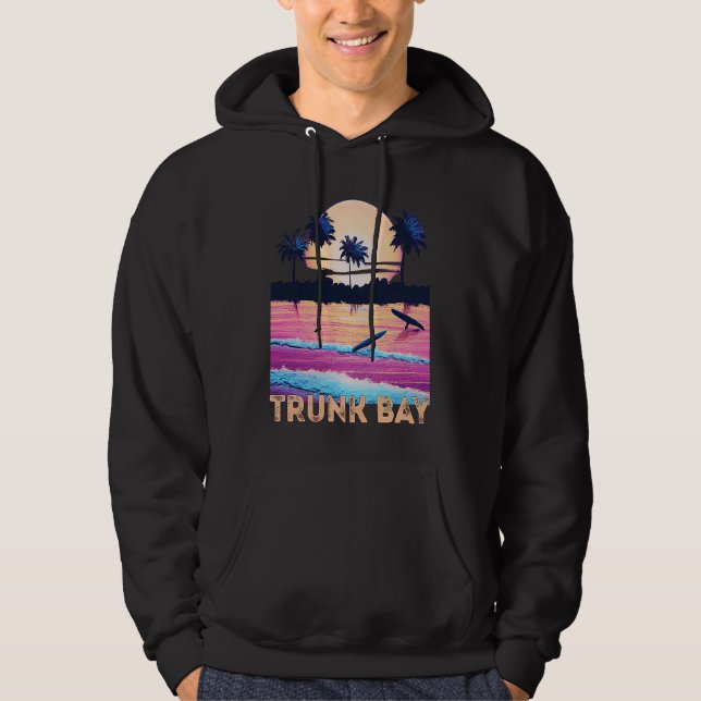 Veste À Capuche Baie de Tronc Rétro USVI Souvenir Surf (Devant)