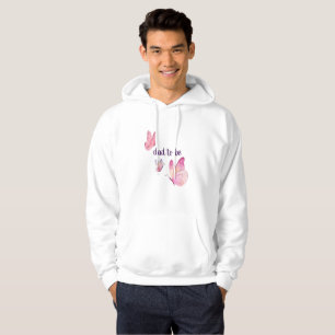 Veste À Capuche Baisers à papillon et voeux pour bébé Papa Rose
