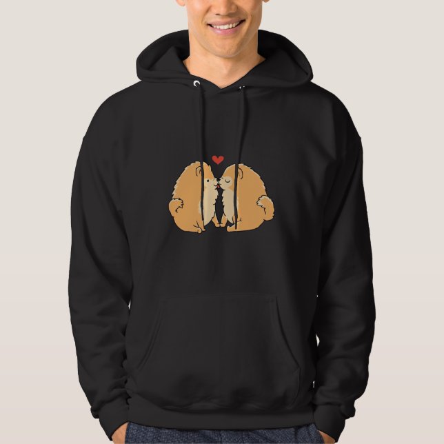 Veste À Capuche Baisers de Poméranie (Devant)