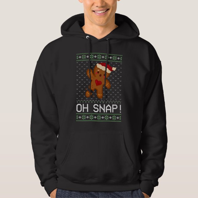 Veste À Capuche Baking Oh Gingerbread Snap laide Gi de Noël (Devant)
