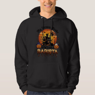 Veste À Capuche Balai Brisé Barista Halloween Sorcière Café Citrou
