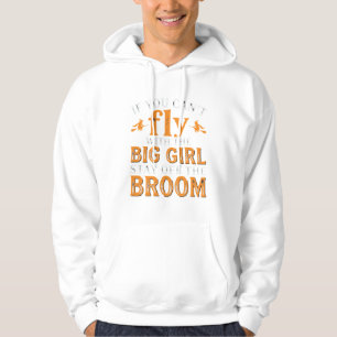 Veste À Capuche Balai de Grande Fille Citation de Sorcière d'Hallo