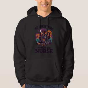 Veste À Capuche Balai Infirmière Cassée Halloween Sorcière Maison