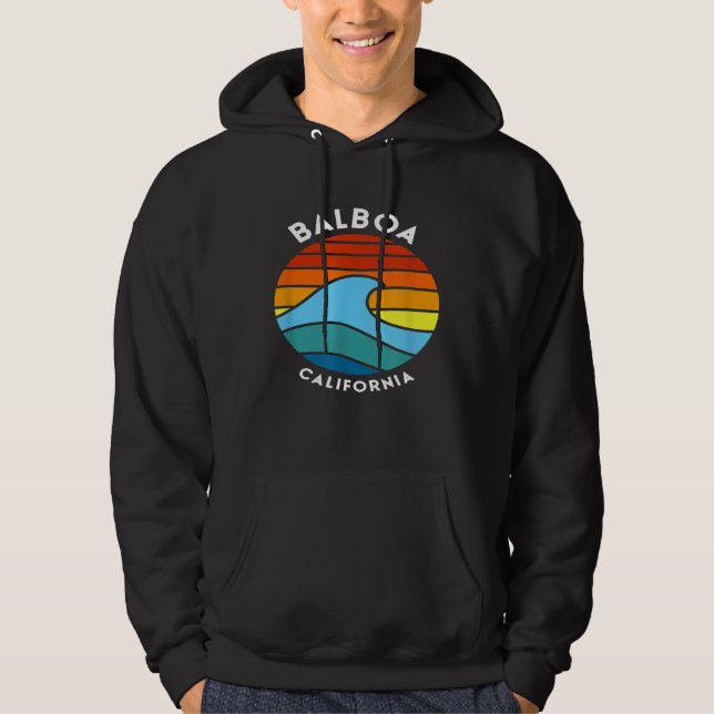 Veste À Capuche Balboa California Retro Wave (Devant)