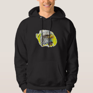Veste À Capuche Bald Eagle Oiseau Avian Ornithologie Photo Art
