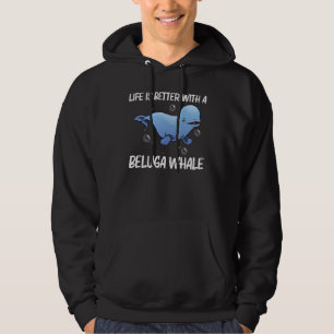Veste À Capuche Baleine Beluga Cool Pour Hommes Femmes Orca Balein