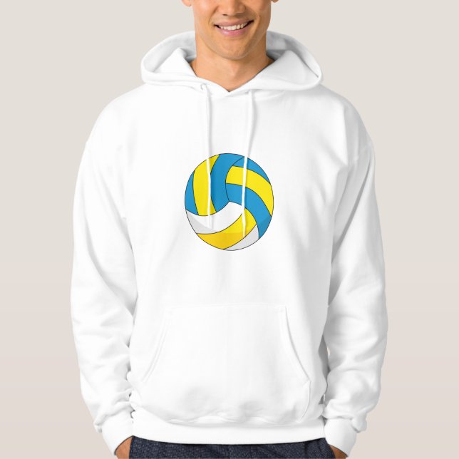 Veste À Capuche Balle de volley-ball en dessin (Devant)