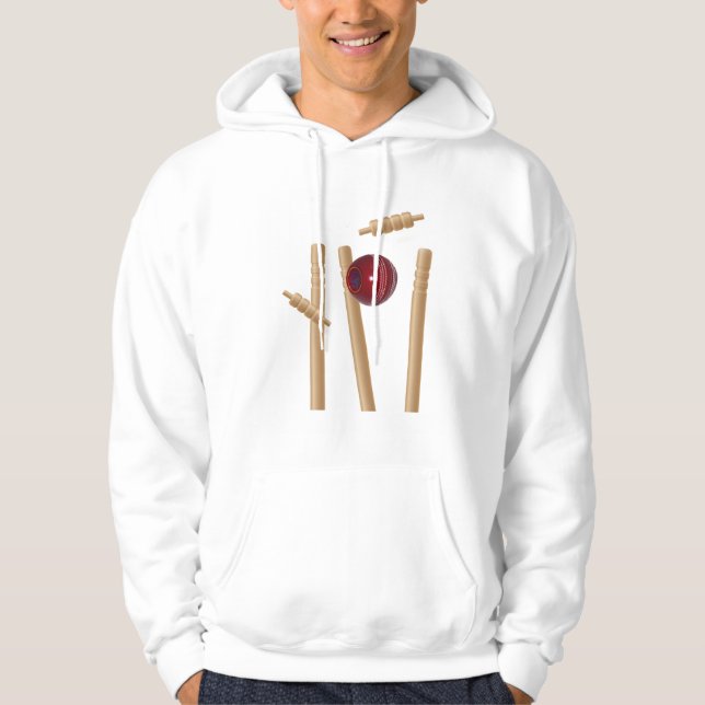 Veste À Capuche Balle Et Pompes De Cricket, (Devant)
