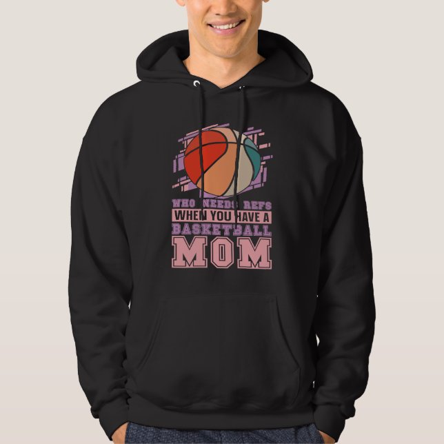 Veste À Capuche Baller Mother  Streetball Player Bball Hoops Baske (Devant)