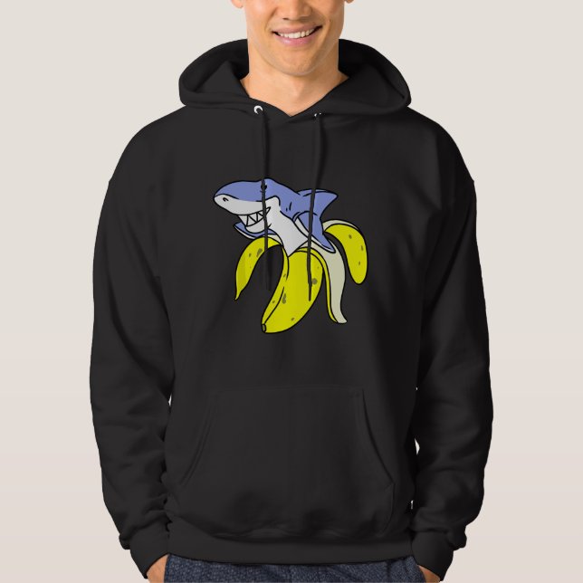 Veste À Capuche Banane requin (Devant)