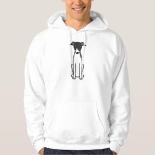 Veste À Capuche Bande dessinée de chien de lévrier italien