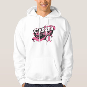 Veste À Capuche Bannière Survivant du cancer du sein