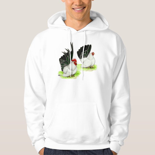 Veste À Capuche Bantams noirs noirs japonais (Devant)