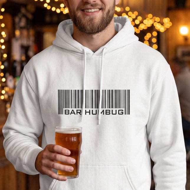 Veste À Capuche Bar Humbug | Soirée de Noël sarcastique (Créateur téléchargé)