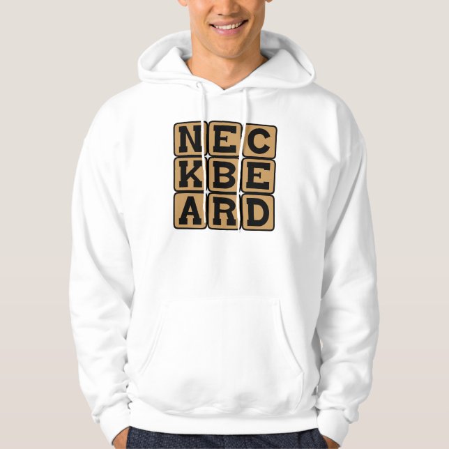 Veste À Capuche Barbe de cou, Mème Internet (Devant)