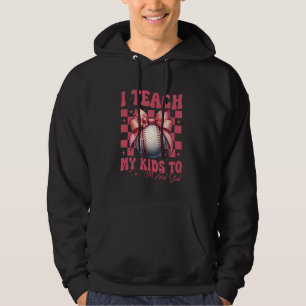Veste À Capuche Basball Maman Coquette Bow J'enseigne à mes enfant