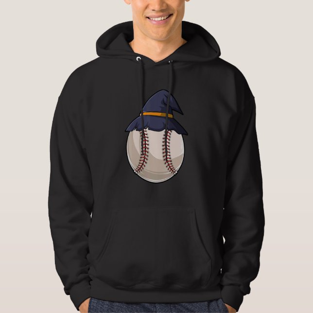 Veste À Capuche Baseball Ball Witch Hat Lazy Halloween Costume Coo (Devant)