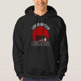 Veste À Capuche Basketball avec design extérieur de basketball