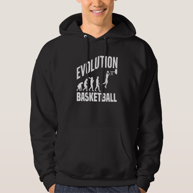 Veste À Capuche Basketball Evolution From Monkey To Men BBall Dunk (Devant)