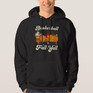 Veste À Capuche Basketball Fall Café Citrouille Automne Y'all Drôl