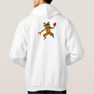 Veste À Capuche Basketball Frog hommes à capuchon blanc sweatshirt