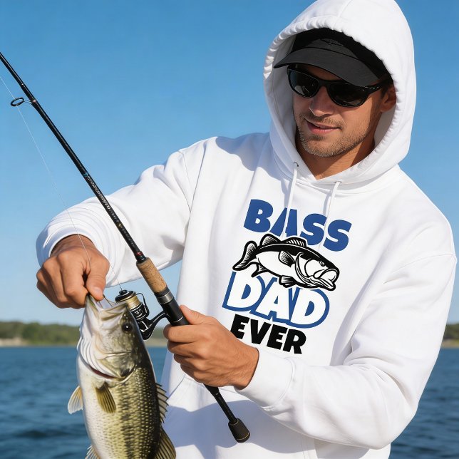 Veste À Capuche Bass Papa jamais (bass dad ever hoodie)