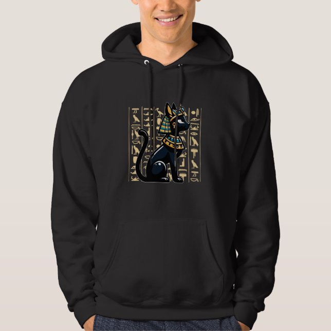 Veste À Capuche Bastet de Dieu égyptien (Devant)
