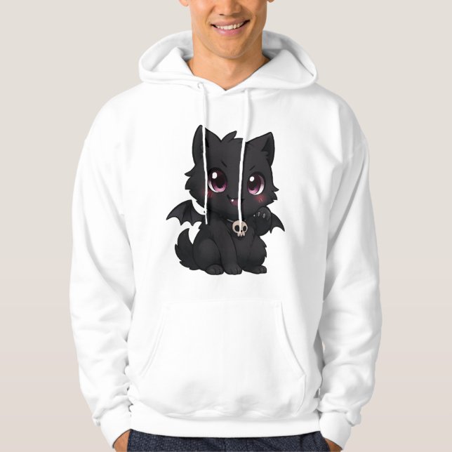 Veste À Capuche - "Bat Cat Blaze" (Devant)