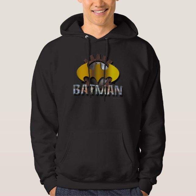 Veste À Capuche Batman | Logo de l'Arrière - plan de l'engrenage (Devant)