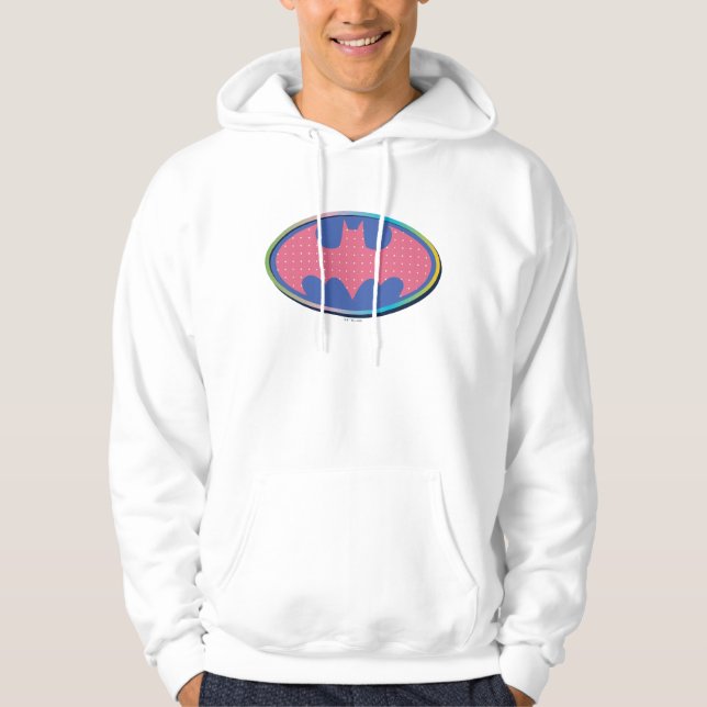 Veste À Capuche Batman | Logo Pink Polka Dot (Devant)