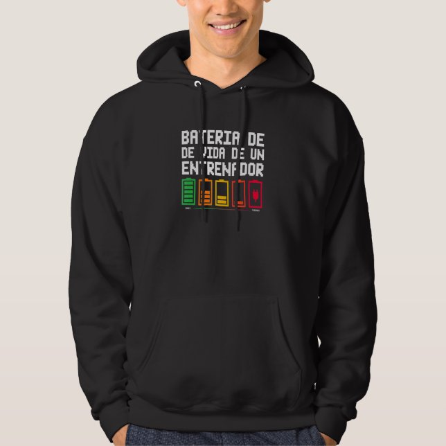 Veste À Capuche Batterie De Vie D'un Entraîneur (Devant)
